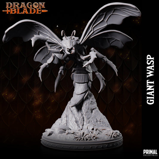 Giant Wasp Miniature | Primal Collectibles | Compatible with D&D/AoS | Fantasy