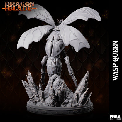 Giant Queen Wasp Miniature | Primal Collectibles | Compatible with D&D/AoS | Fantasy