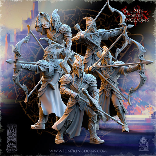 SilverMoor Elf Archer | The Beholder Miniatures | Compatible with D&D/AoS | Fantasy | Tabletop RPG