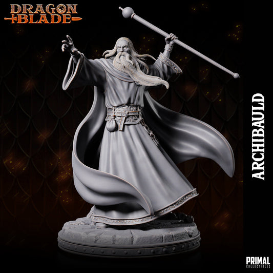 Wizard Archibauld | Primal Collectibles | Compatible with D&D/AoS | Fantasy