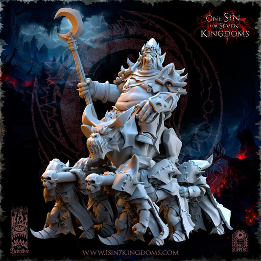Gorgol the Tyrant Black Horde | The Beholder Miniatures | Compatible with D&D/AoS | Fantasy | Tabletop RPG