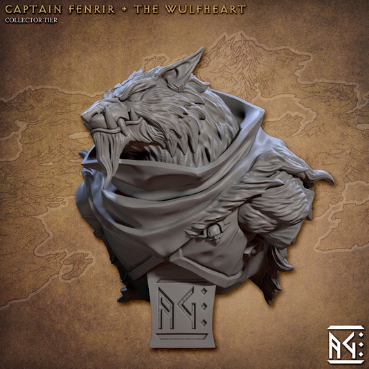 Captain Fenrir Bust | Artisan Guild | Compatible with D&D/AoS | Fantasy