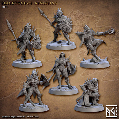 Elf Assassin Blacktongue | Artisan Guild Miniatures | Compatible with D&D/AoS | Fantasy | Tabletop RPG