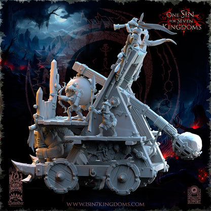 Desert Goblin Catapult | The Beholder Miniatures | Compatible with D&D/AoS | Fantasy | Tabletop RPG