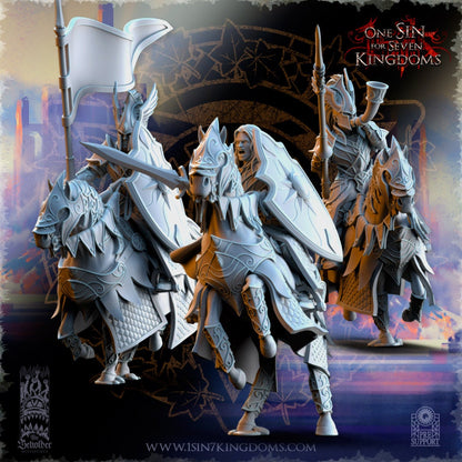 Knights of Ashur Command | The Beholder Miniatures | Compatible with D&D/AoS | Fantasy | Tabletop RPG