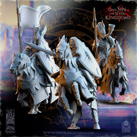 Knights of Ashur Command | The Beholder Miniatures | Compatible with D&D/AoS | Fantasy | Tabletop RPG