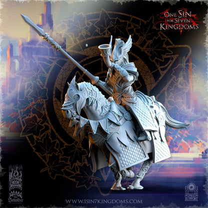 Knights of Ashur Command | The Beholder Miniatures | Compatible with D&D/AoS | Fantasy | Tabletop RPG