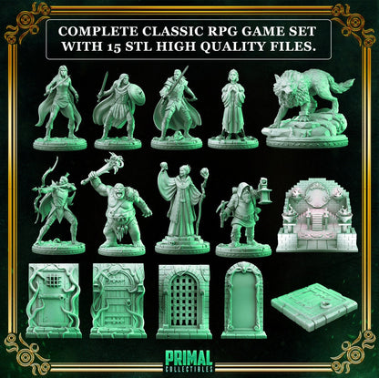 Masters of Dungeon Quest Expansion Mirror Maze | Full Set | Primal Collectibles | Compatible with D&D/AoS | Fantasy