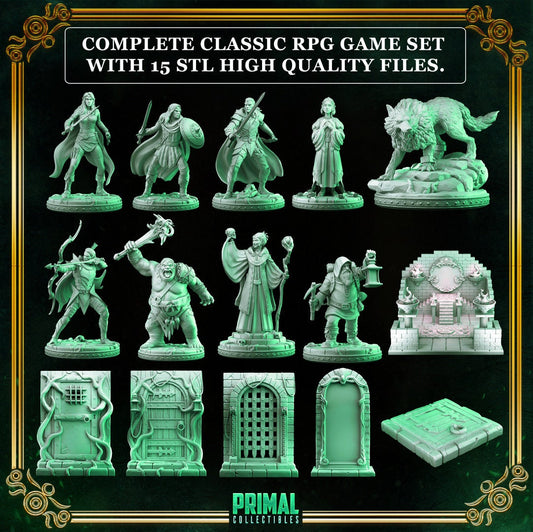 Masters of Dungeon Quest Expansion Mirror Maze | Full Set | Primal Collectibles | Compatible with D&D/AoS | Fantasy