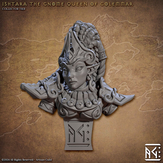Ishtara The Gnome Queen Bust | Artisan Guild | Compatible with D&D/AoS | Fantasy