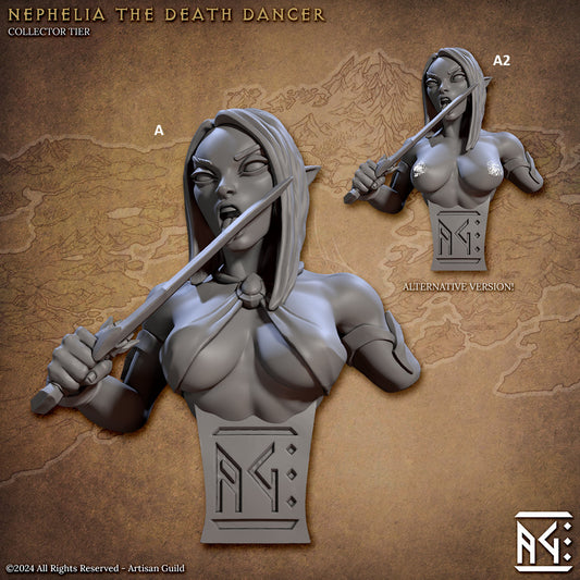 Nephelia The Death Dancer Bust | Artisan Guild | Compatible with D&D/AoS | Fantasy