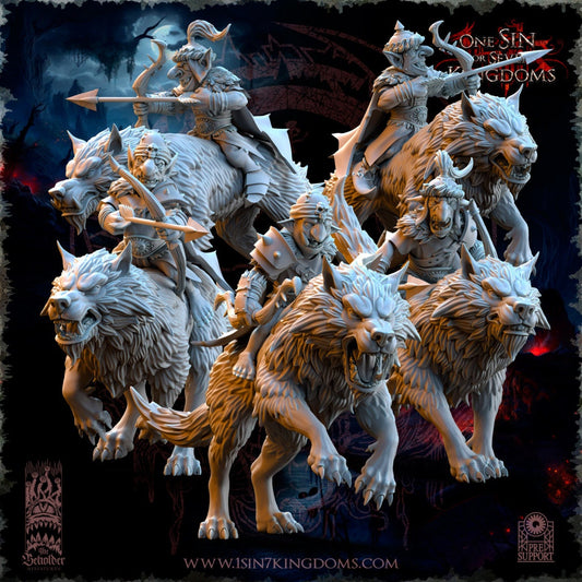Goblin Desert Wolf Rider Archer | The Beholder Miniatures | Compatible with D&D/AoS | Fantasy | Tabletop RPG
