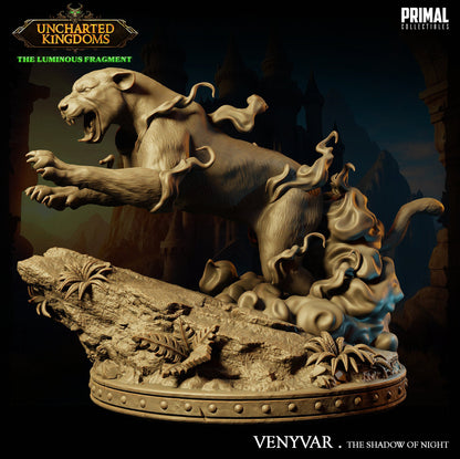 Phantom Panther Venyvar | Primal Collectibles | Compatible with D&D/AoS | Fantasy