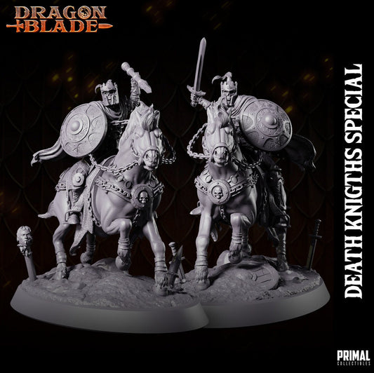 Death Knight on Horse | Primal Collectibles | Compatible with D&D/AoS | Fantasy
