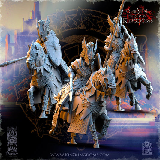 Knights of Ashur Lancer | The Beholder Miniatures | Compatible with D&D/AoS | Fantasy | Tabletop RPG