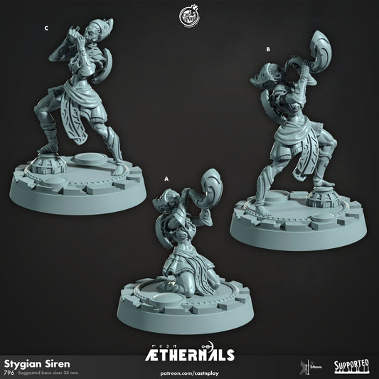 Stygian Siren | CastnPlay | Compatible with D&D/AoS | Fantasy
