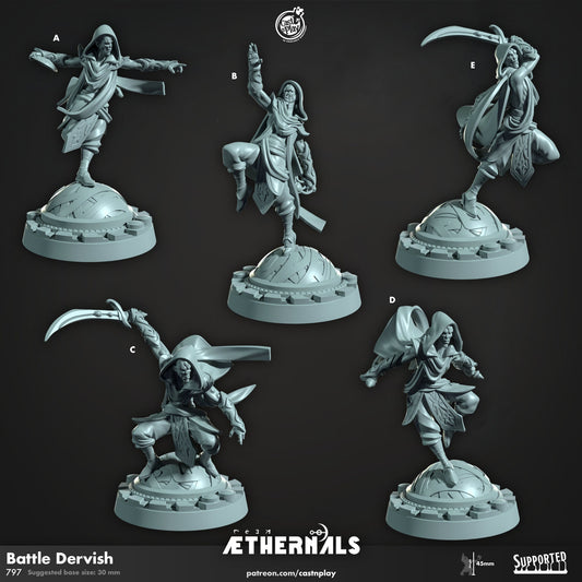 Battle Dervish | CastnPlay | Compatible with D&D/AoS | Fantasy