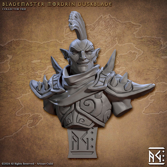 Mordrin Duskblade Bust | Artisan Guild | Compatible with D&D/AoS | Fantasy