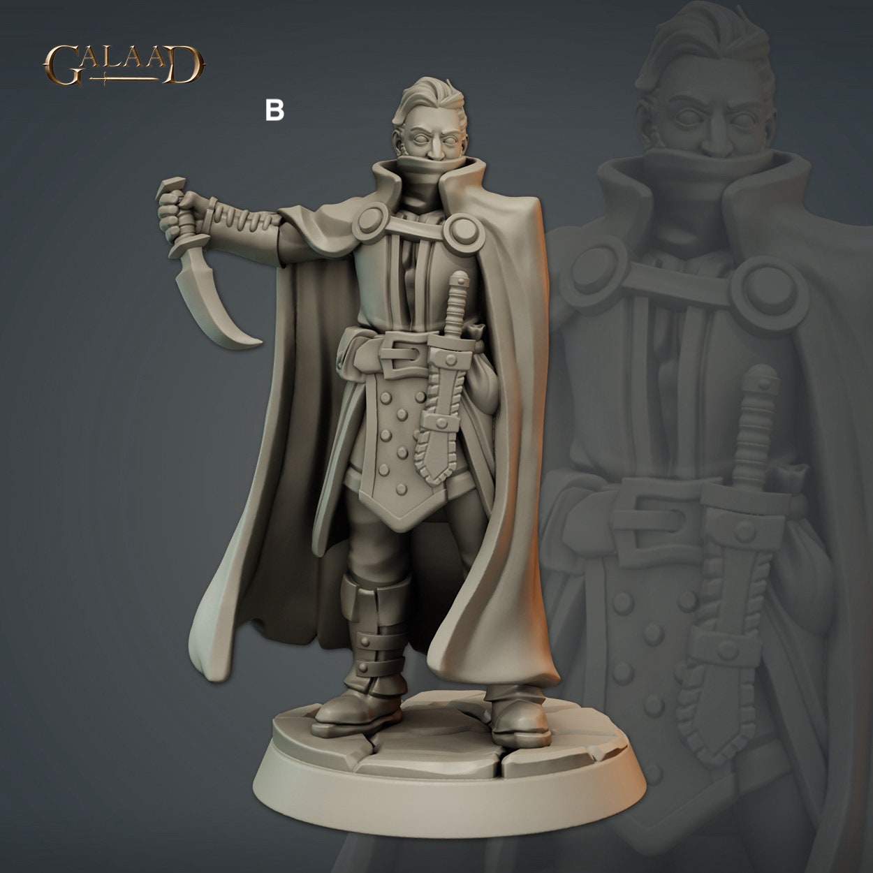 Thieves Guild Member | Galaad Miniatures | Compatible with D&D/AoS | Fantasy | Tabletop RPG