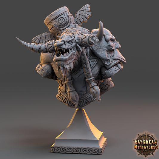 Christo Hellborn Bust | DayBreak Miniatures | Compatible with D&D/AOS | Fantasy | Tabletop