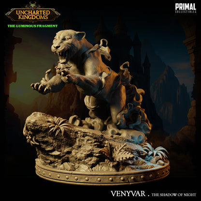 Phantom Panther Venyvar | Primal Collectibles | Compatible with D&D/AoS | Fantasy