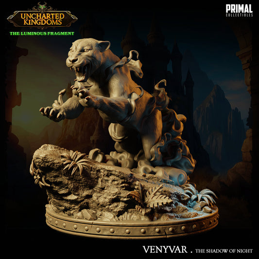 Phantom Panther Venyvar | Primal Collectibles | Compatible with D&D/AoS | Fantasy