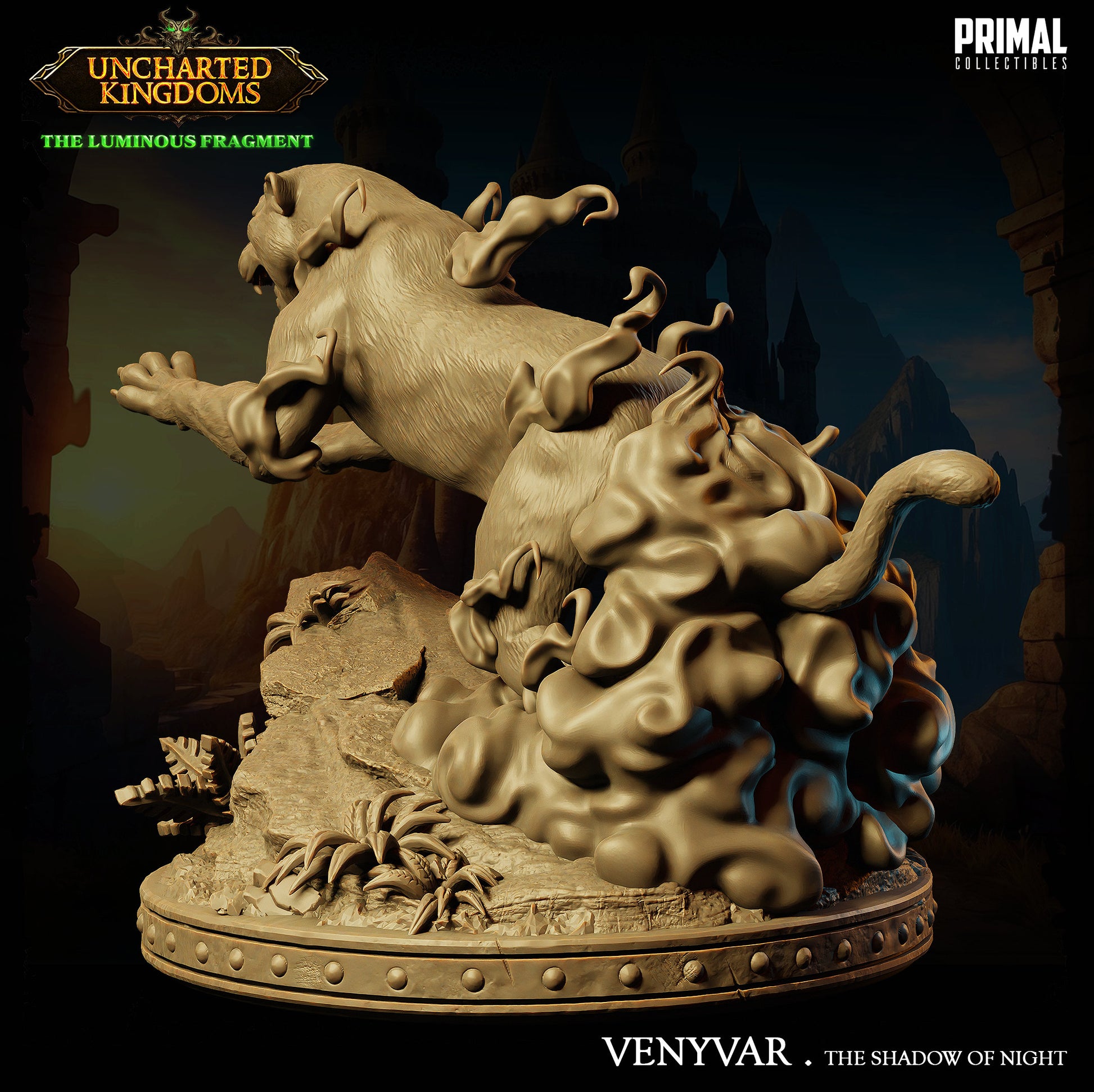 Phantom Panther Venyvar | Primal Collectibles | Compatible with D&D/AoS | Fantasy