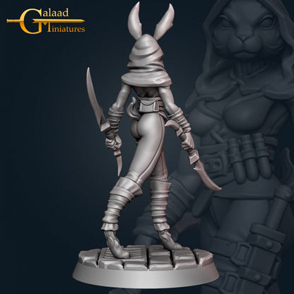 Female Rabbit Folk Sofia | Galaad Miniatures | Compatible with D&D/AoS | Fantasy | Tabletop RPG