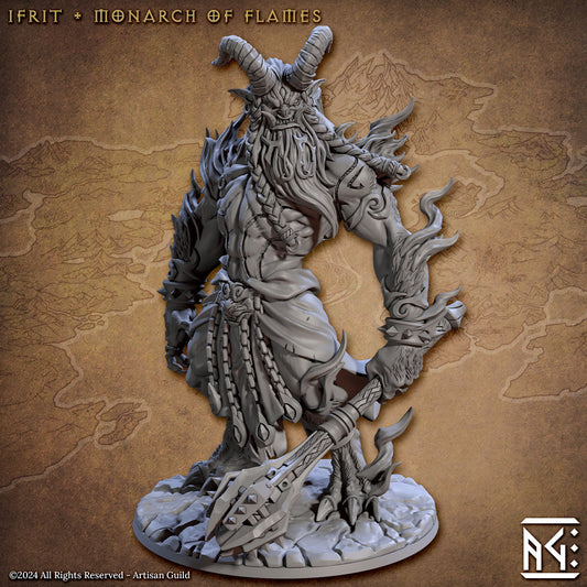 Greater Demon Ifrit | Artisan Guild Miniatures | Compatible with D&D/AoS | Fantasy | Tabletop RPG