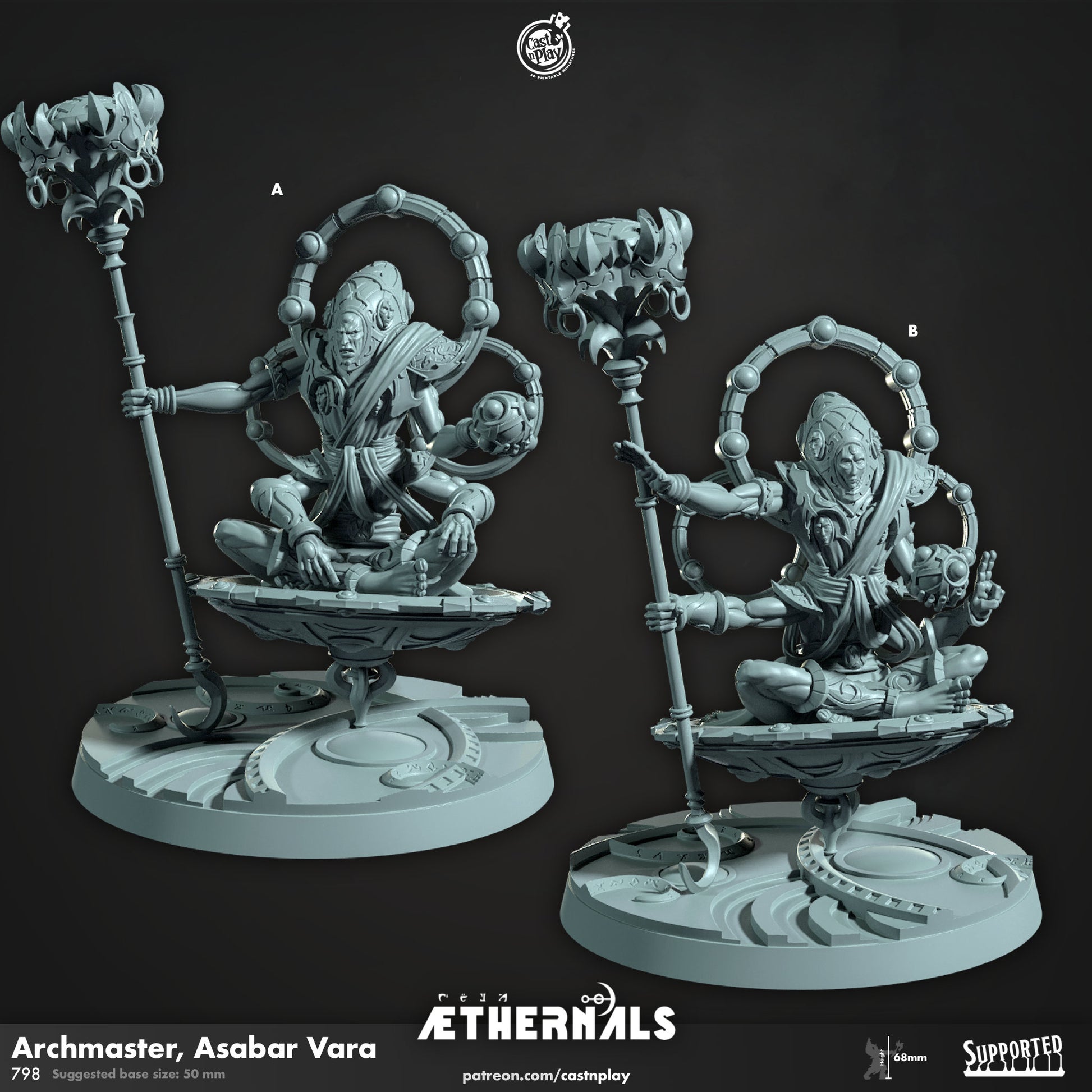 Archmaster Asabar Vara | CastnPlay | Compatible with D&D/AoS | Fantasy