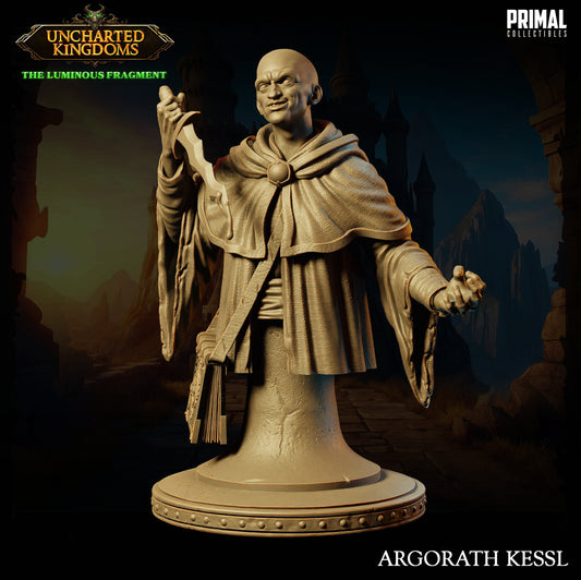 Evil Wizard Argorath Bust | Primal Collectibles | Compatible with D&D/AoS | Fantasy