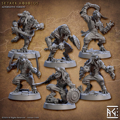 Setrek Kobolds | Artisan Guild Miniatures | Compatible with D&D/AoS | Fantasy | Tabletop RPG