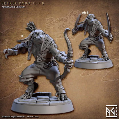 Setrek Kobolds | Artisan Guild Miniatures | Compatible with D&D/AoS | Fantasy | Tabletop RPG