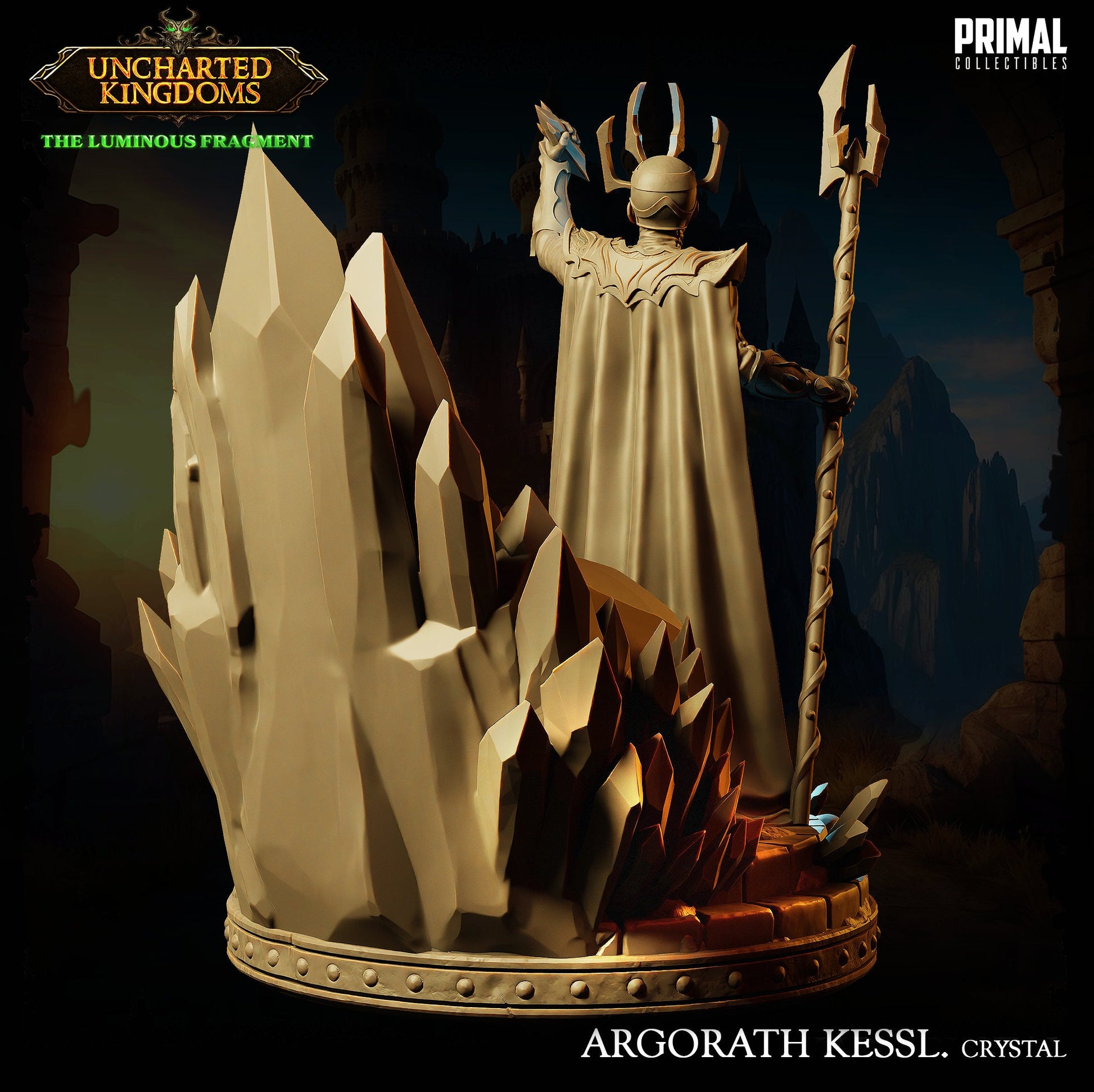 Dark Wizard Argorath | Primal Collectibles | Compatible with D&D/AoS | Fantasy