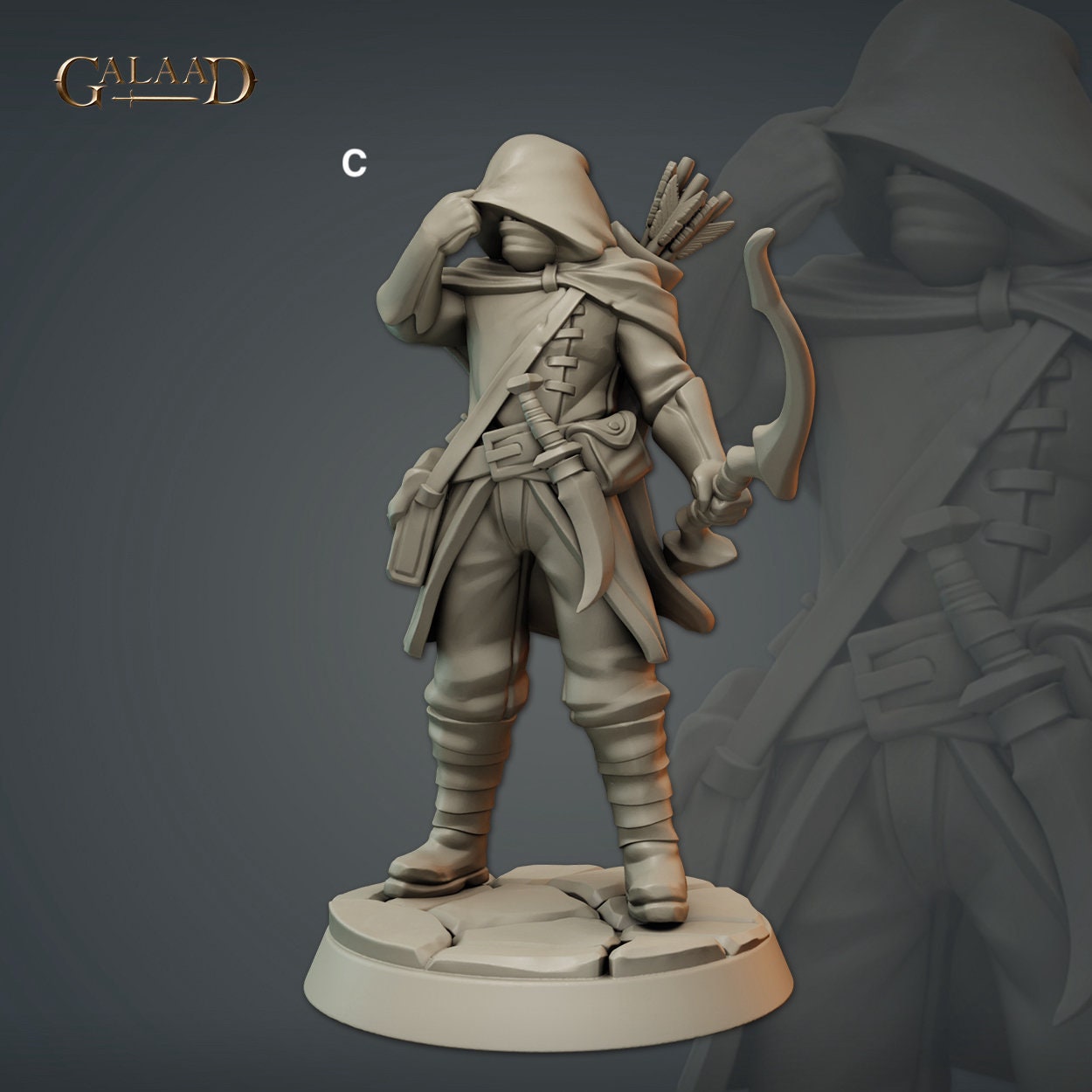 Thieves Guild Member | Galaad Miniatures | Compatible with D&D/AoS | Fantasy | Tabletop RPG