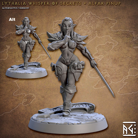 Noble Alfar Female Lythalia | Artisan Guild Miniatures | Compatible with D&D/AoS | Fantasy | Tabletop RPG