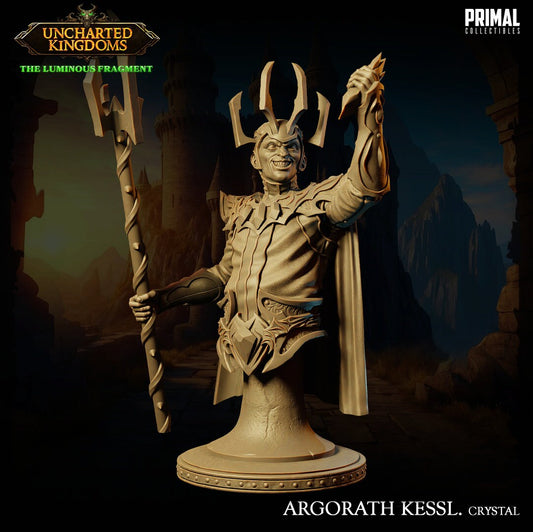 Dark Wizard Argorath Bust | Primal Collectibles | Compatible with D&D/AoS | Fantasy