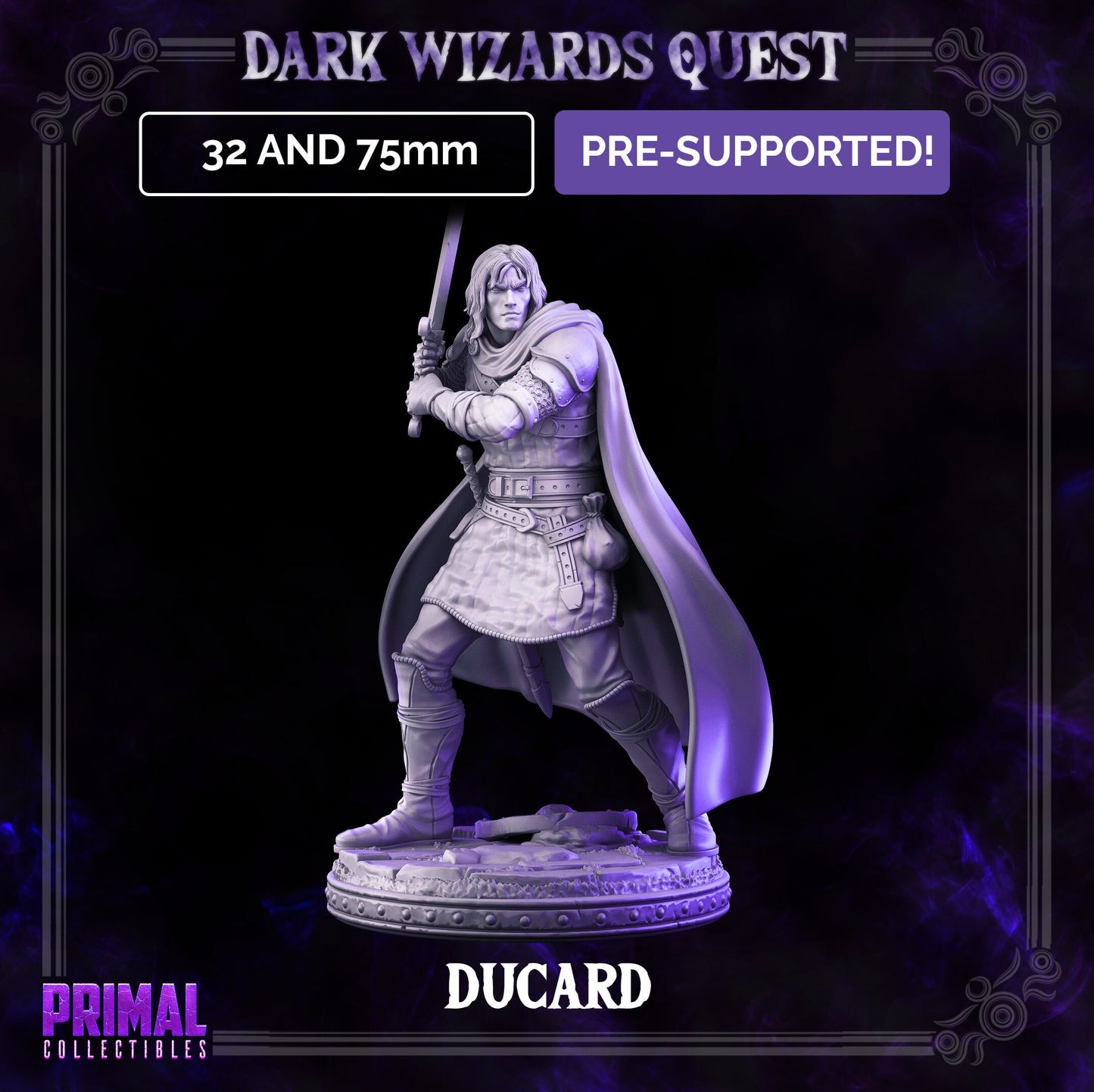 Men at Arms Mercenary | Primal Collectibles | Compatible with D&D/AoS | Fantasy