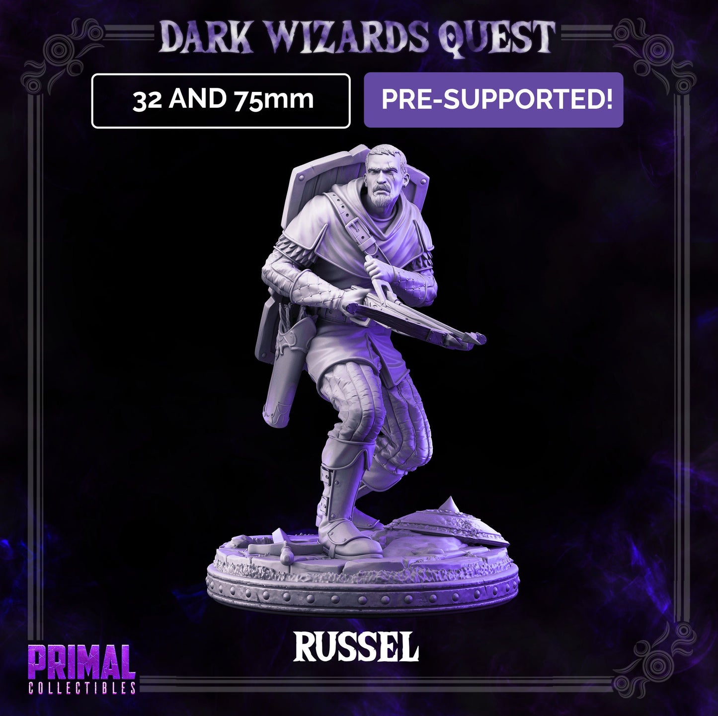 Men at Arms Mercenary | Primal Collectibles | Compatible with D&D/AoS | Fantasy