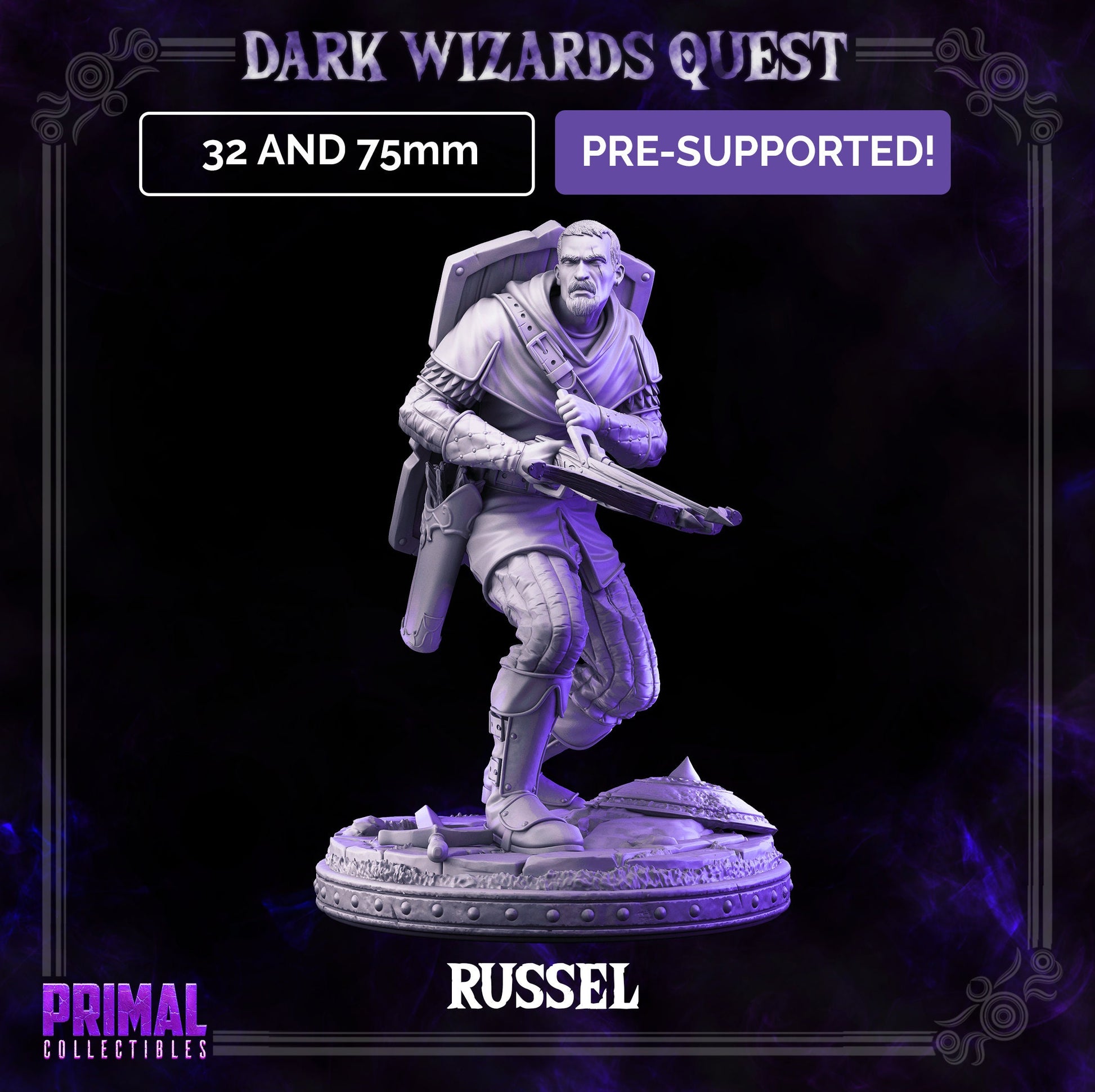 Men at Arms Mercenary | Primal Collectibles | Compatible with D&D/AoS | Fantasy