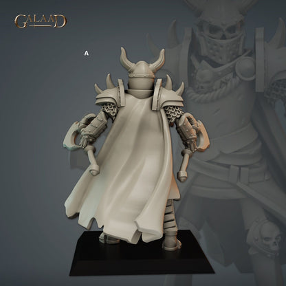 Undead Skeleton Knight | Galaad Miniatures | Compatible with D&D/AoS | Fantasy | Tabletop RPG
