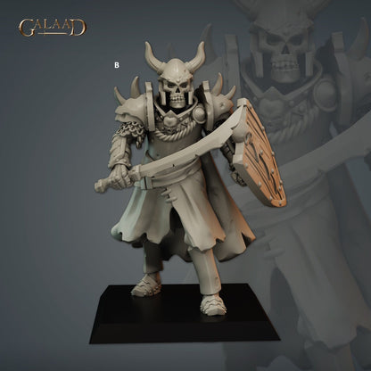 Undead Skeleton Knight | Galaad Miniatures | Compatible with D&D/AoS | Fantasy | Tabletop RPG