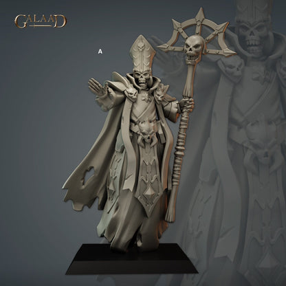 Skeleton Lych Priest | Galaad Miniatures | Compatible with D&D/AoS | Fantasy | Tabletop RPG
