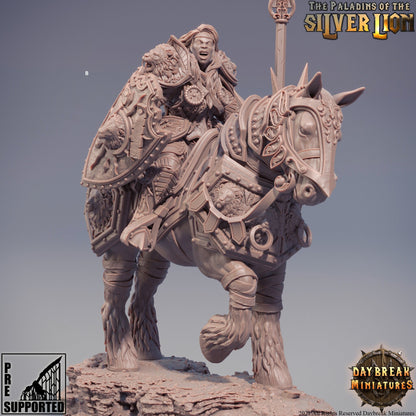 Paladins of the Silver Lion Cavalry | DayBreak Miniatures | Compatible with D&D/AOS | Fantasy | Tabletop