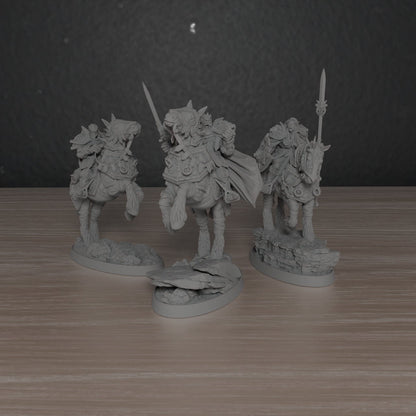 Paladins of the Silver Lion Cavalry | DayBreak Miniatures | Compatible with D&D/AOS | Fantasy | Tabletop