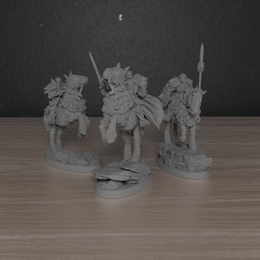 Paladins of the Silver Lion Cavalry | DayBreak Miniatures | Compatible with D&D/AOS | Fantasy | Tabletop