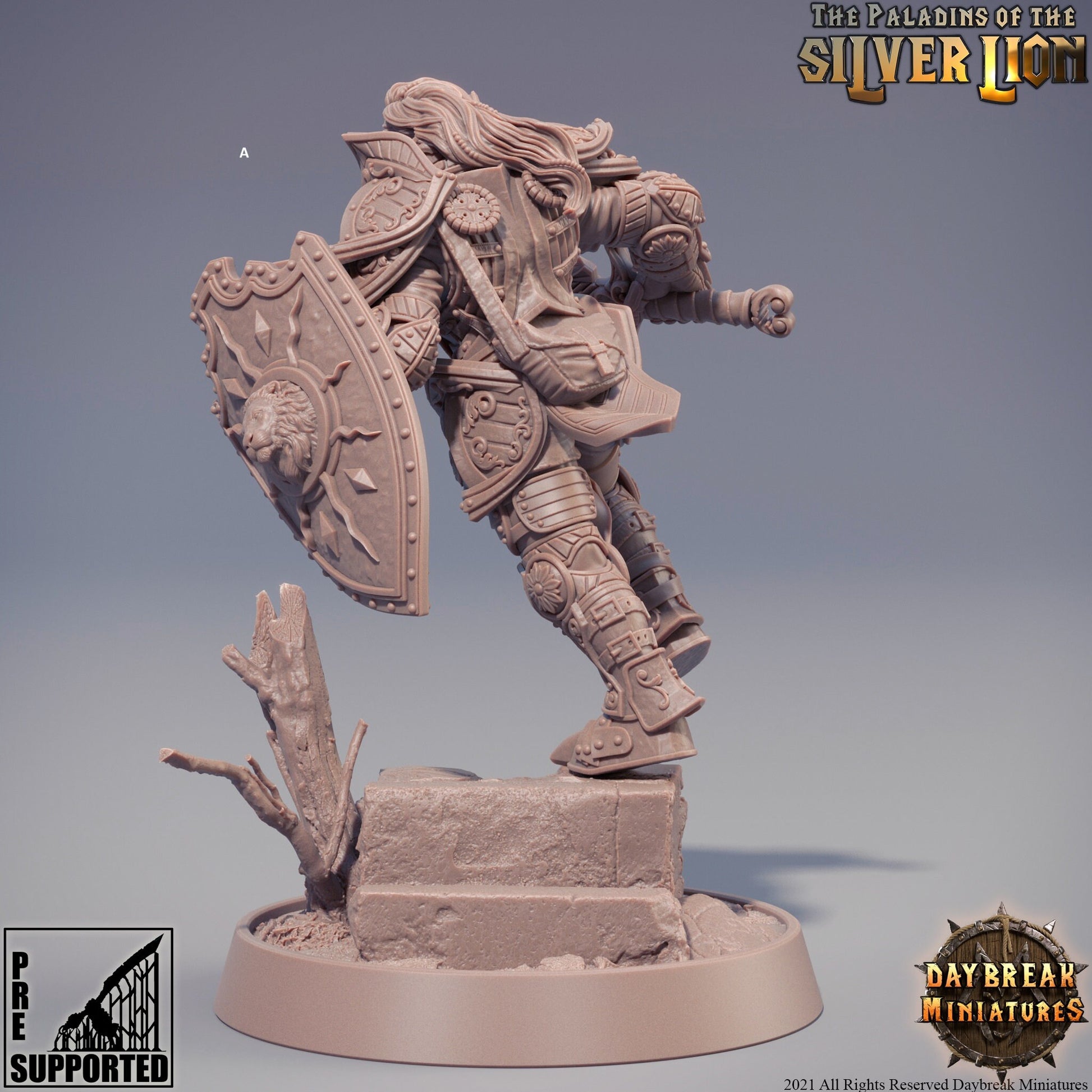 Female Paladins of the Silver Lion | DayBreak Miniatures | Compatible with D&D/AOS | Fantasy | Tabletop