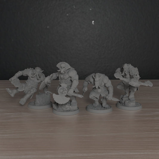 Mammoth Ogres Assassins | DayBreak Miniatures | Compatible with D&D/AOS | Fantasy | Tabletop