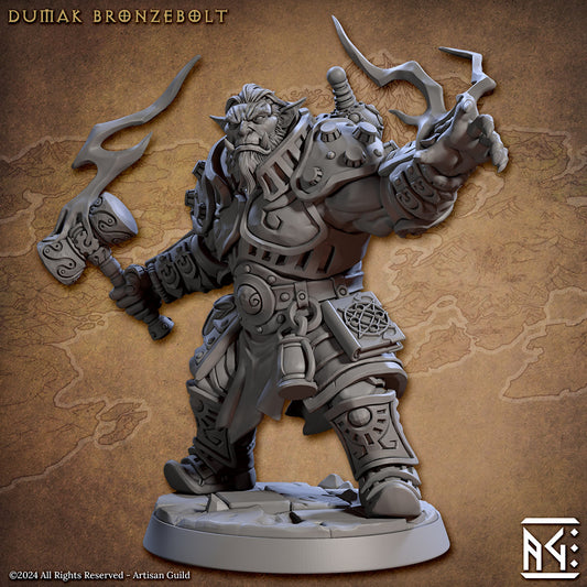 BugBear Paladin Dumak | Artisan Guild Miniatures | Compatible with D&D/AoS | Fantasy | Tabletop RPG