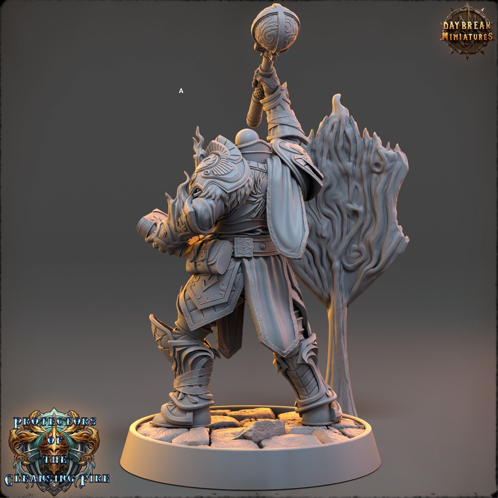 Mage of the Cleansing Flame | DayBreak Miniatures | Compatible with D&D/AOS | Fantasy | Tabletop
